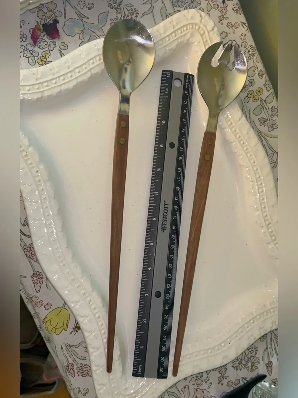 Mid Century Danish salad server set